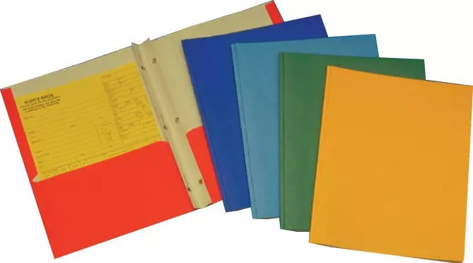 Double Pocket Portfolios with Fasteners