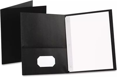 Oxford® Twin Pocket Portfolios with Fasteners