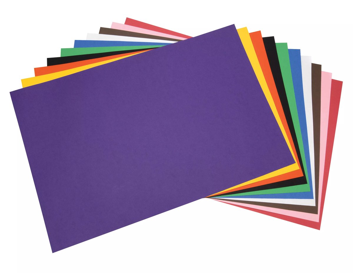 水彩画　コンストラクション23 Tru-Ray Construction Paper Standard Assortment