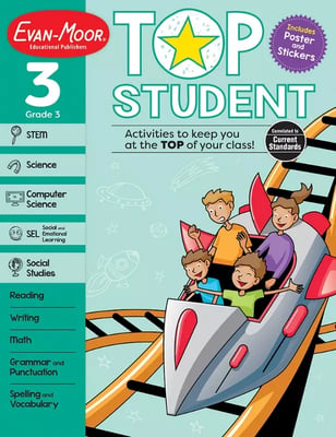 Top Student Third Grade Activity Workbook