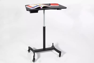 High Rise Mobile Height Adjustable Standing Desk