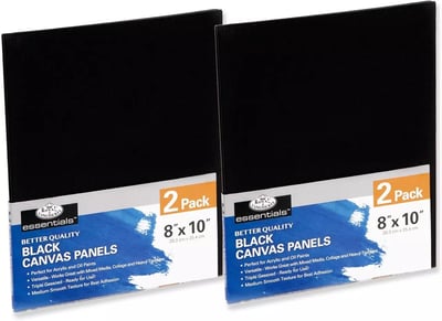 Black Canvas Panels